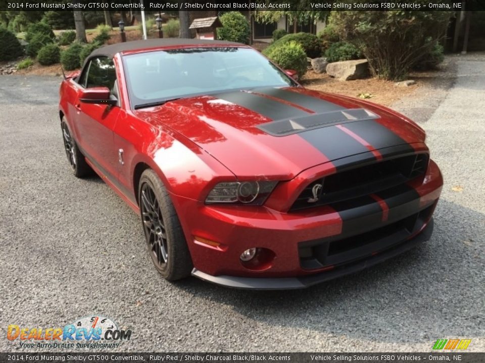 2014 Ford Mustang Shelby GT500 Convertible Ruby Red / Shelby Charcoal Black/Black Accents Photo #26