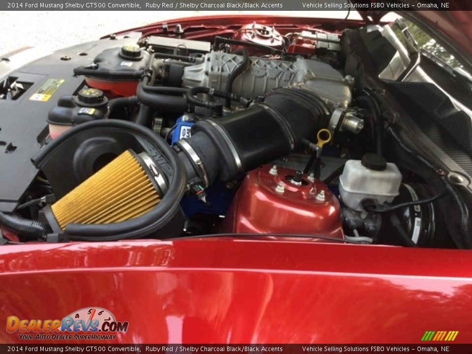 2014 Ford Mustang Shelby GT500 Convertible Ruby Red / Shelby Charcoal Black/Black Accents Photo #27