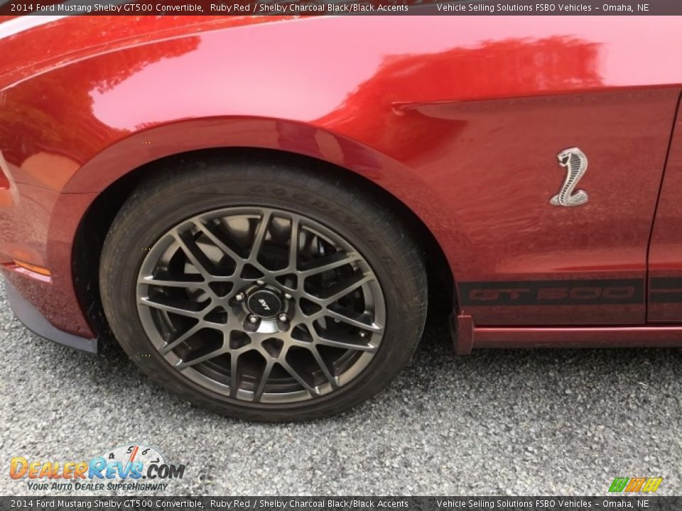 2014 Ford Mustang Shelby GT500 Convertible Ruby Red / Shelby Charcoal Black/Black Accents Photo #28