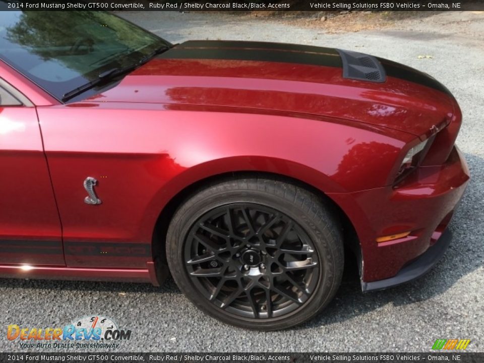 2014 Ford Mustang Shelby GT500 Convertible Ruby Red / Shelby Charcoal Black/Black Accents Photo #29