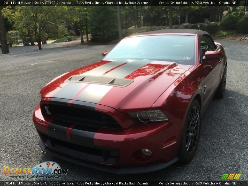 2014 Ford Mustang Shelby GT500 Convertible Ruby Red / Shelby Charcoal Black/Black Accents Photo #30