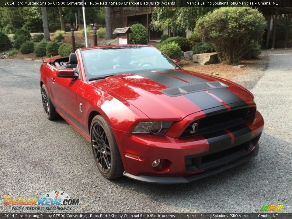 2014 Ford Mustang Shelby GT500 Convertible Ruby Red / Shelby Charcoal Black/Black Accents Photo #33