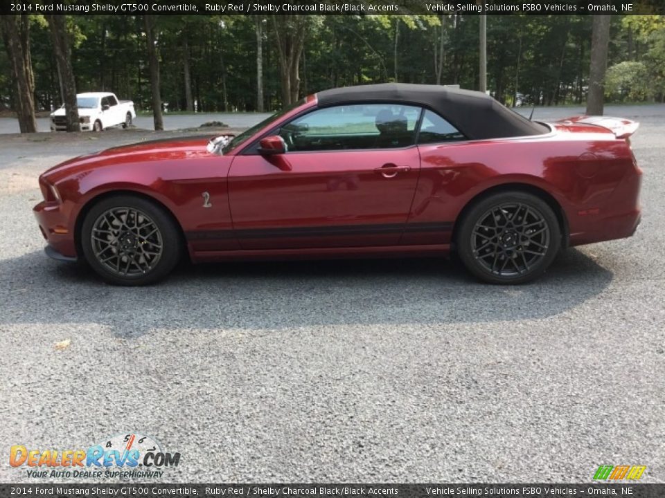 2014 Ford Mustang Shelby GT500 Convertible Ruby Red / Shelby Charcoal Black/Black Accents Photo #34