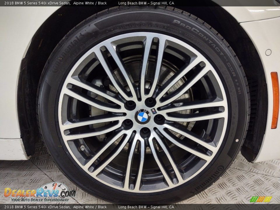 2018 BMW 5 Series 540i xDrive Sedan Alpine White / Black Photo #6