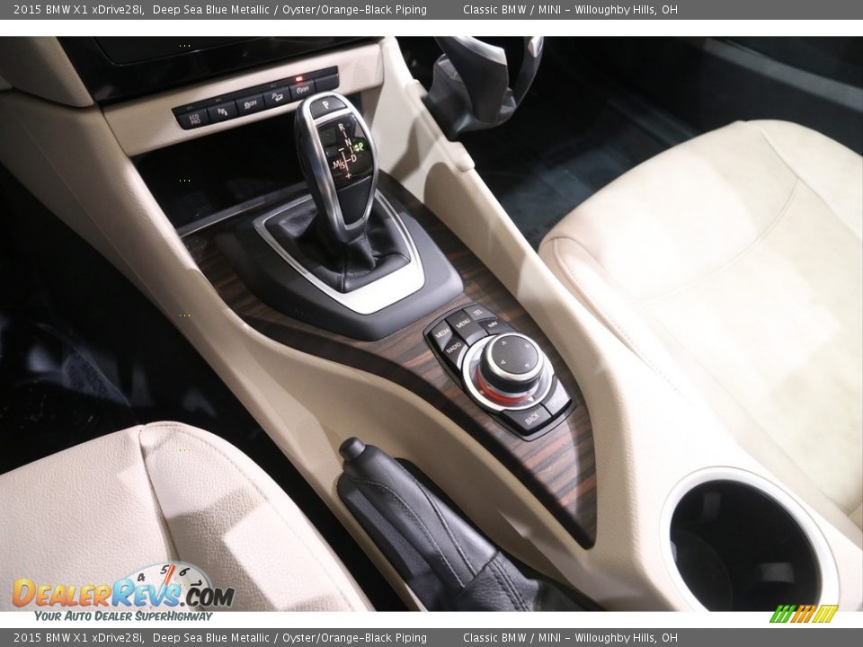 2015 BMW X1 xDrive28i Deep Sea Blue Metallic / Oyster/Orange-Black Piping Photo #14