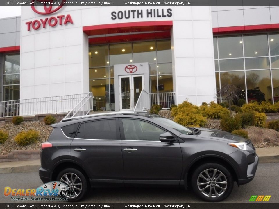 2018 Toyota RAV4 Limited AWD Magnetic Gray Metallic / Black Photo #2