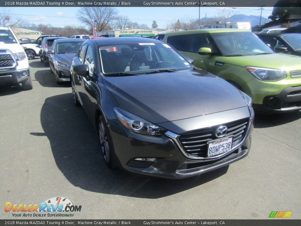 2018 Mazda MAZDA3 Touring 4 Door Machine Gray Metallic / Black Photo #1