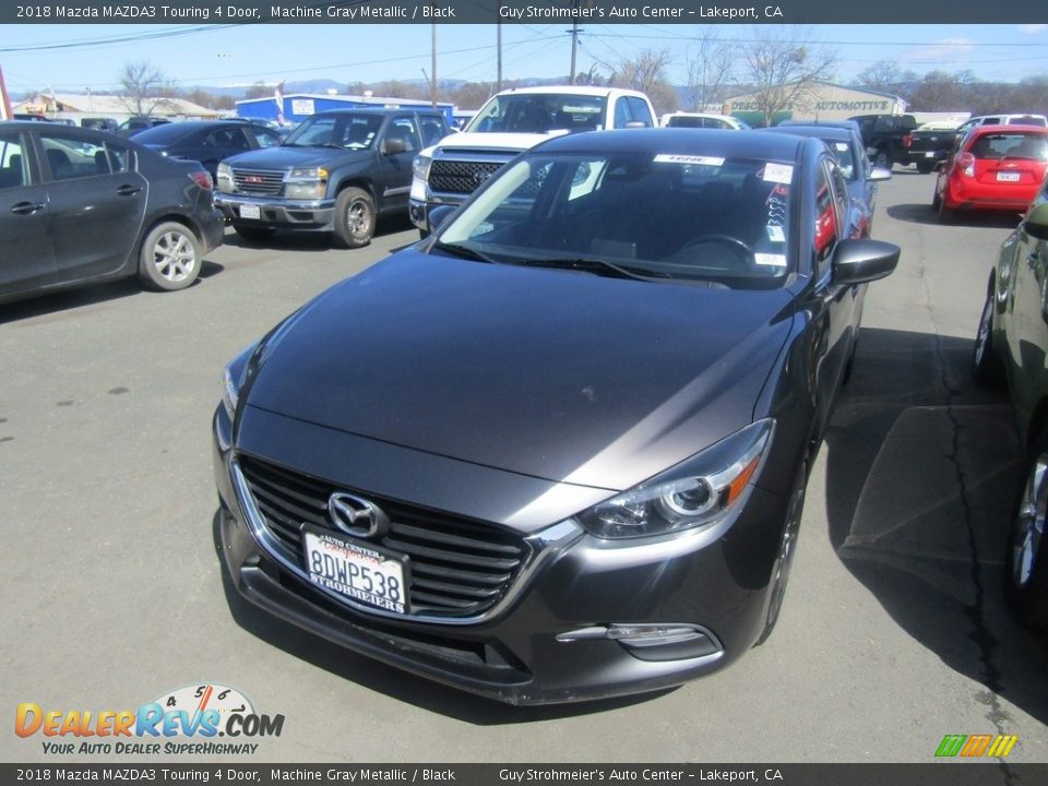 2018 Mazda MAZDA3 Touring 4 Door Machine Gray Metallic / Black Photo #2