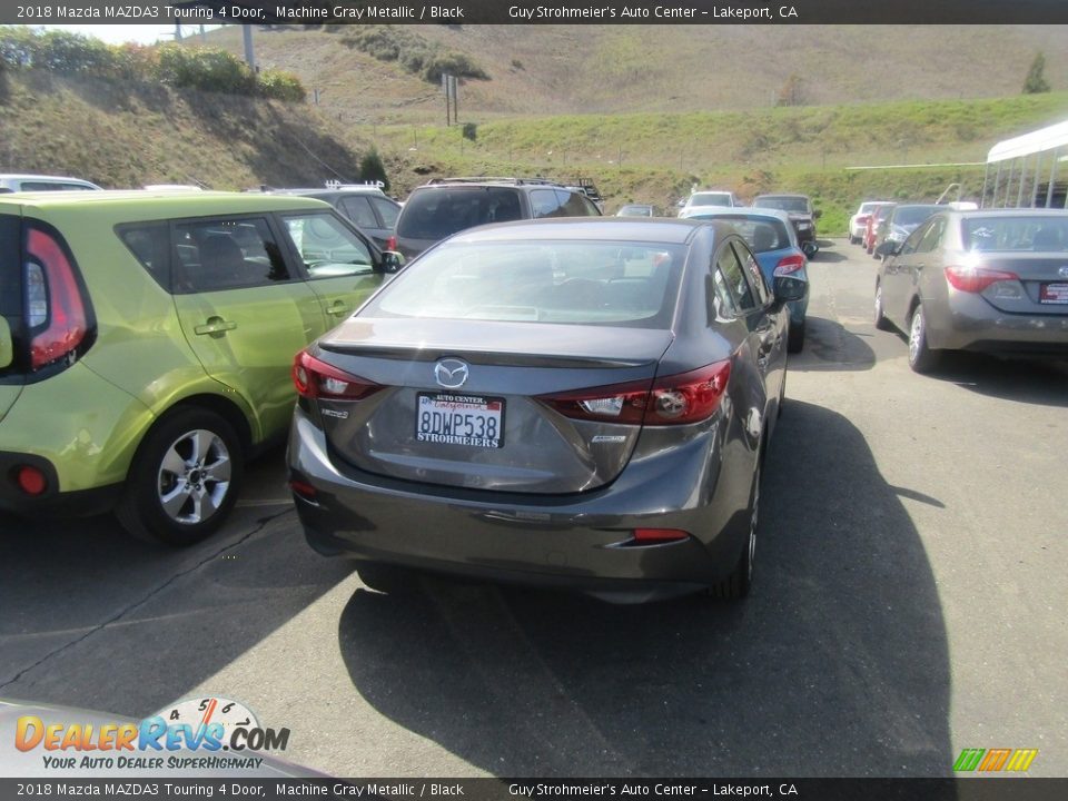 2018 Mazda MAZDA3 Touring 4 Door Machine Gray Metallic / Black Photo #5