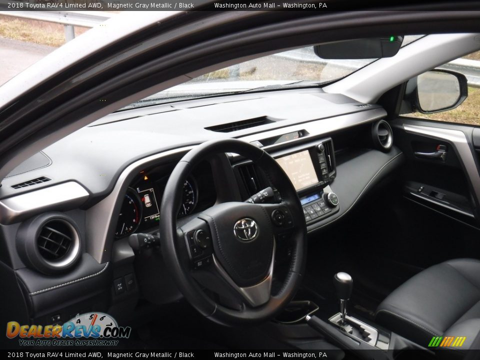 2018 Toyota RAV4 Limited AWD Magnetic Gray Metallic / Black Photo #18