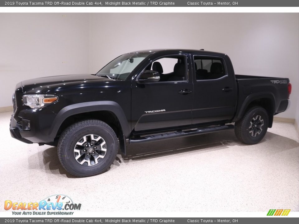 2019 Toyota Tacoma TRD Off-Road Double Cab 4x4 Midnight Black Metallic / TRD Graphite Photo #3