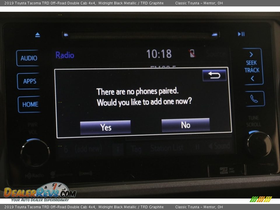 2019 Toyota Tacoma TRD Off-Road Double Cab 4x4 Midnight Black Metallic / TRD Graphite Photo #11