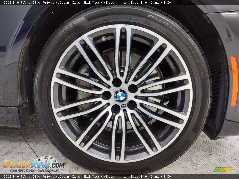 2018 BMW 5 Series 530e iPerfomance Sedan Carbon Black Metallic / Black Photo #6