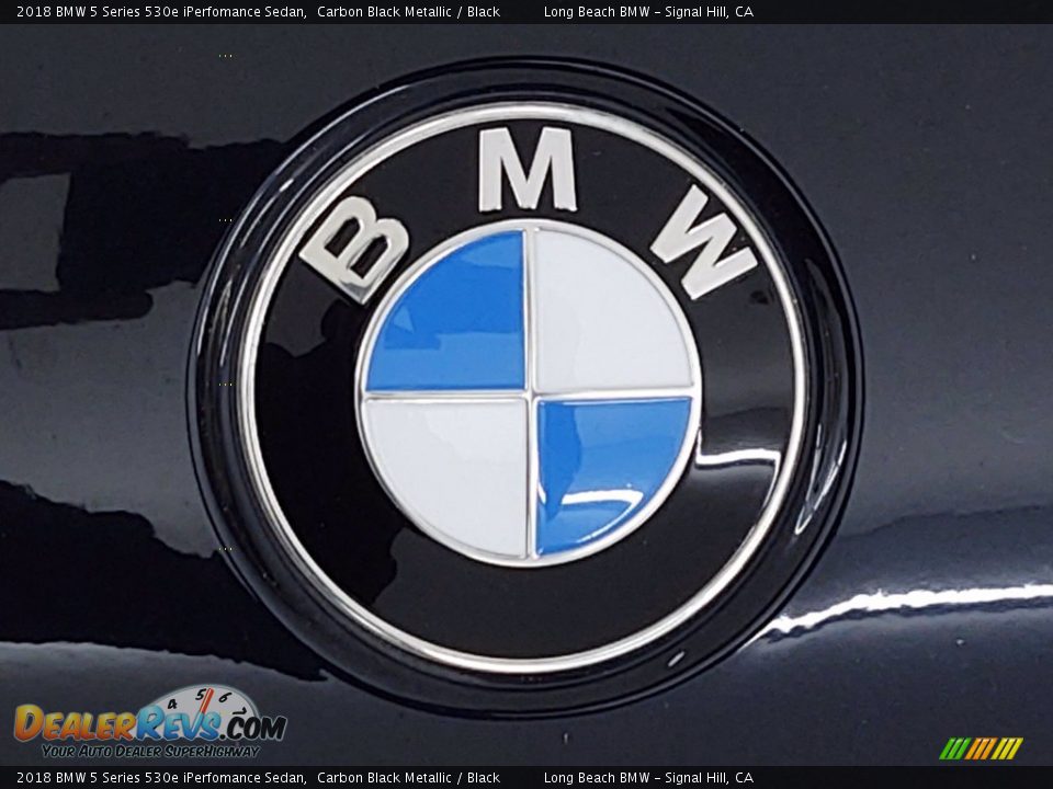 2018 BMW 5 Series 530e iPerfomance Sedan Carbon Black Metallic / Black Photo #8