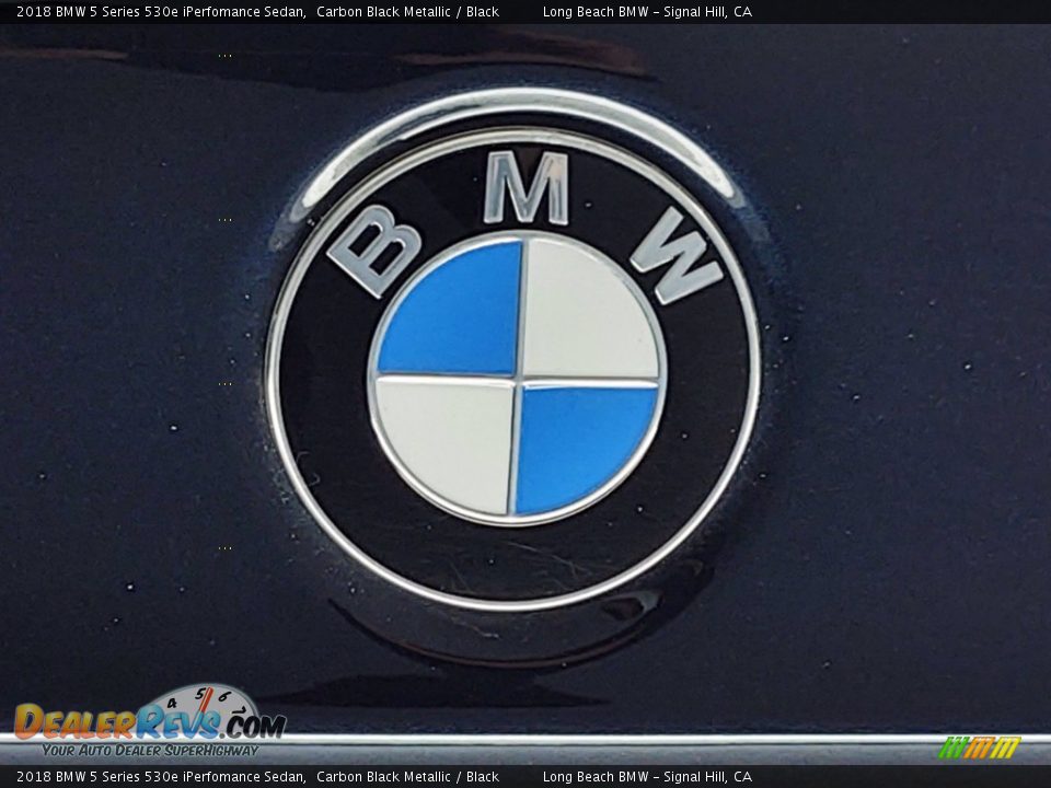 2018 BMW 5 Series 530e iPerfomance Sedan Carbon Black Metallic / Black Photo #10
