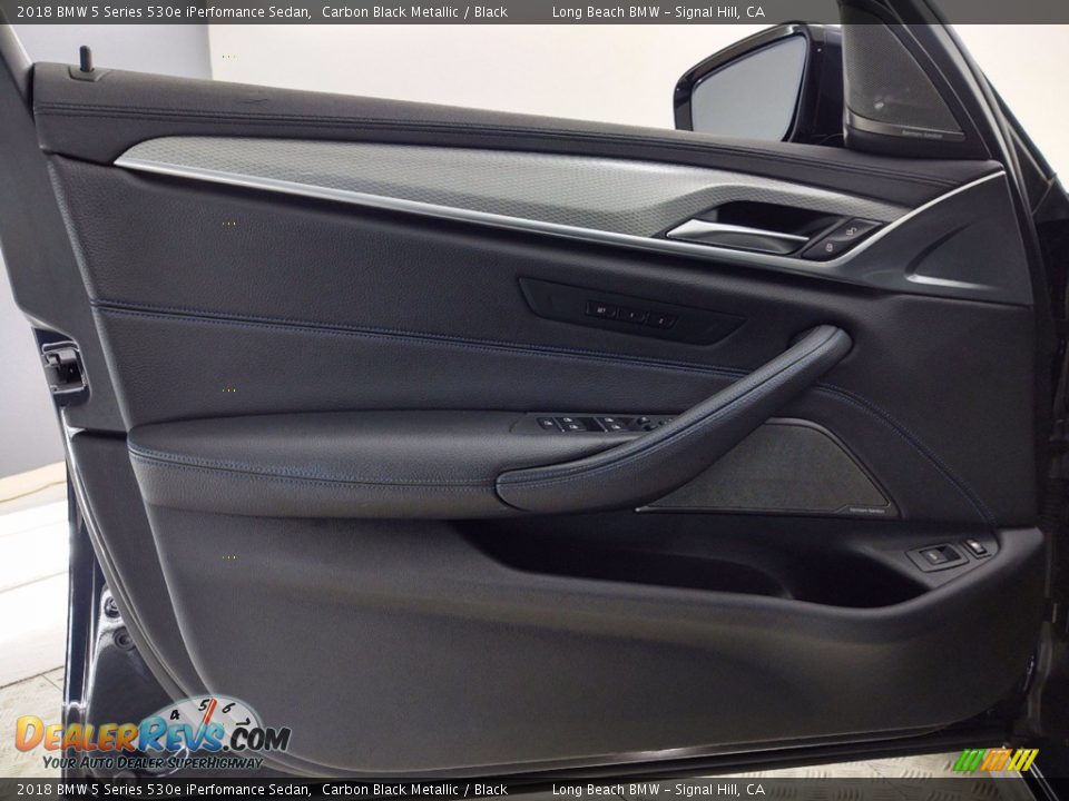 2018 BMW 5 Series 530e iPerfomance Sedan Carbon Black Metallic / Black Photo #13