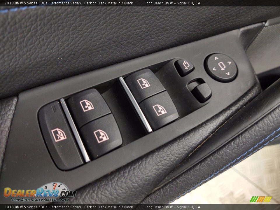 2018 BMW 5 Series 530e iPerfomance Sedan Carbon Black Metallic / Black Photo #14