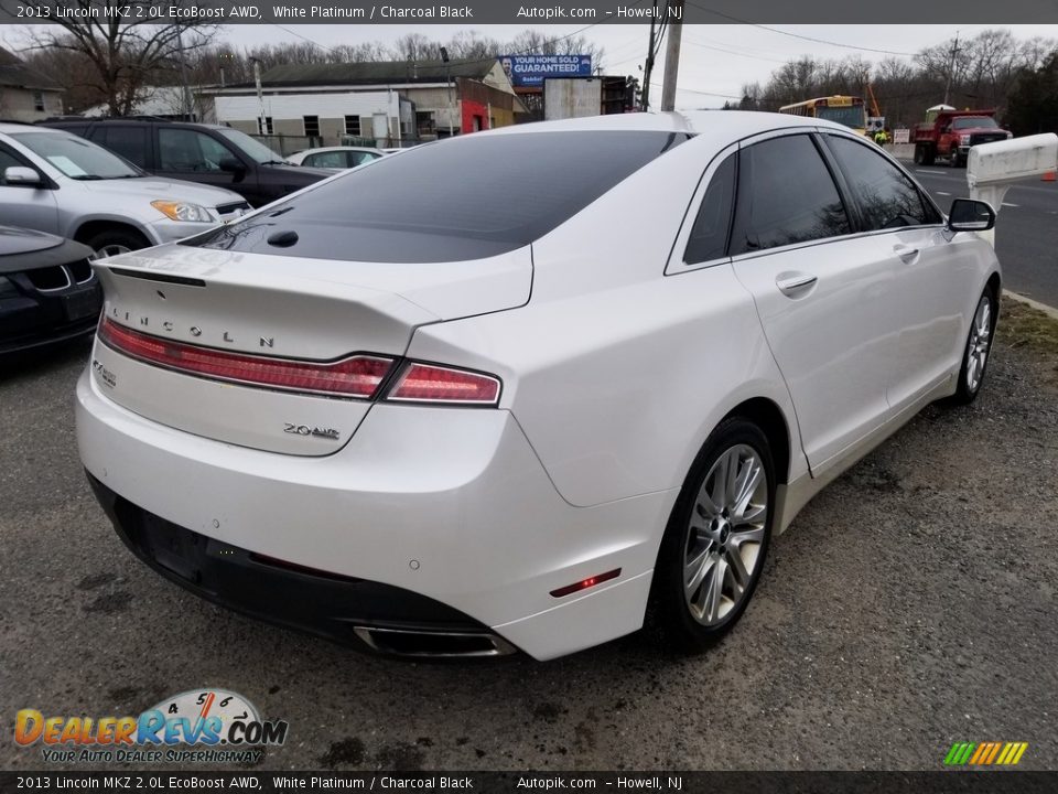 2013 Lincoln MKZ 2.0L EcoBoost AWD White Platinum / Charcoal Black Photo #3