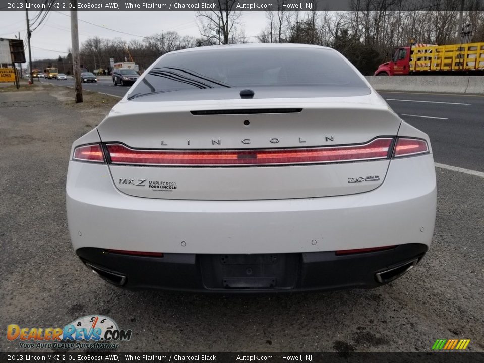 2013 Lincoln MKZ 2.0L EcoBoost AWD White Platinum / Charcoal Black Photo #4