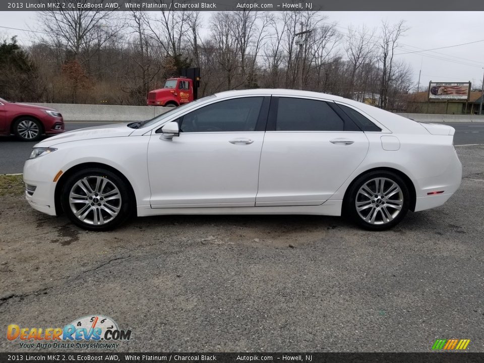 2013 Lincoln MKZ 2.0L EcoBoost AWD White Platinum / Charcoal Black Photo #6