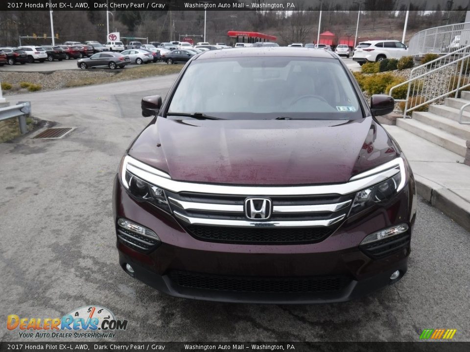 2017 Honda Pilot EX-L AWD Dark Cherry Pearl / Gray Photo #10