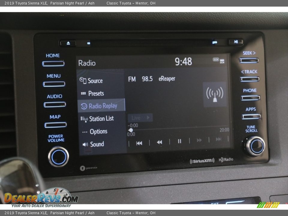 2019 Toyota Sienna XLE Parisian Night Pearl / Ash Photo #11