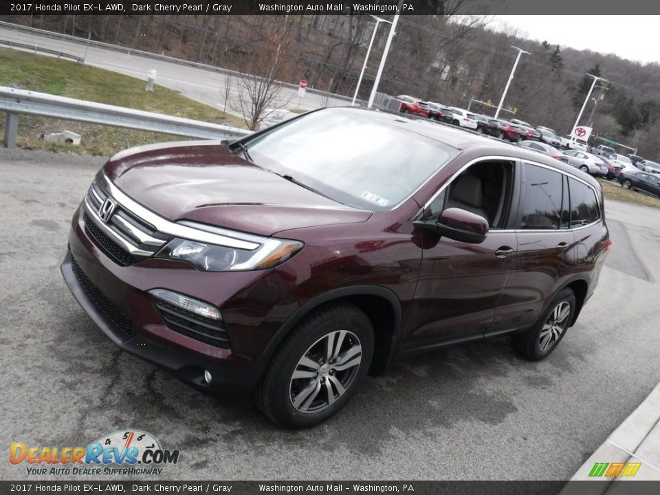 2017 Honda Pilot EX-L AWD Dark Cherry Pearl / Gray Photo #11