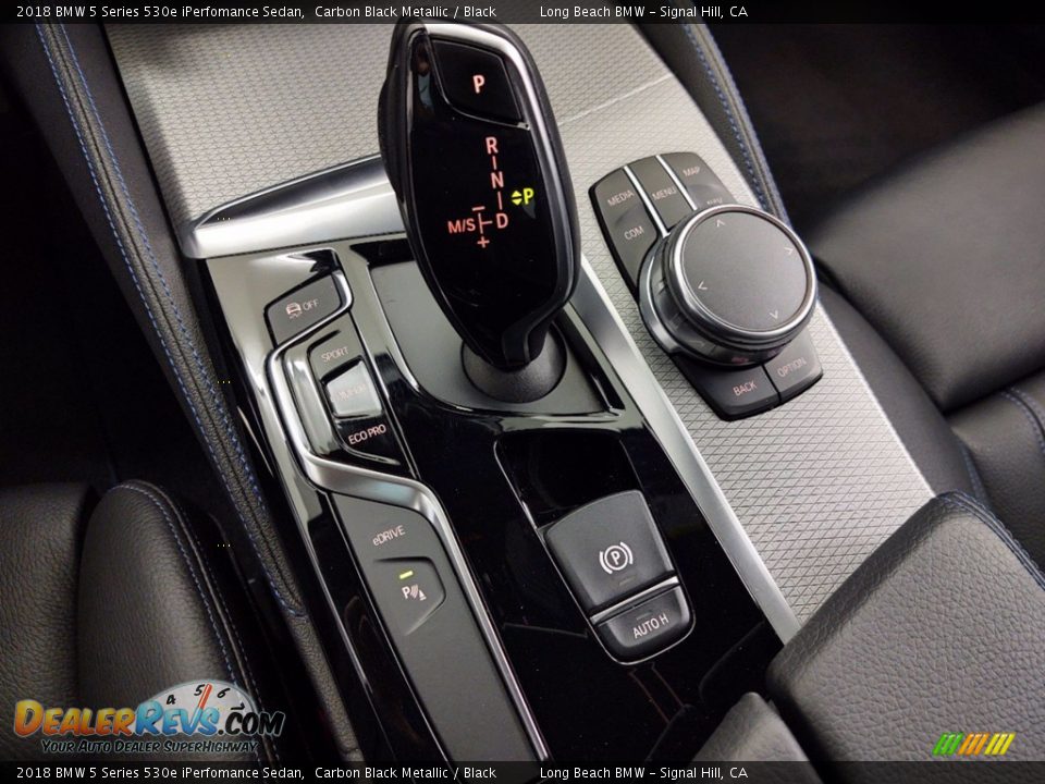 2018 BMW 5 Series 530e iPerfomance Sedan Carbon Black Metallic / Black Photo #27