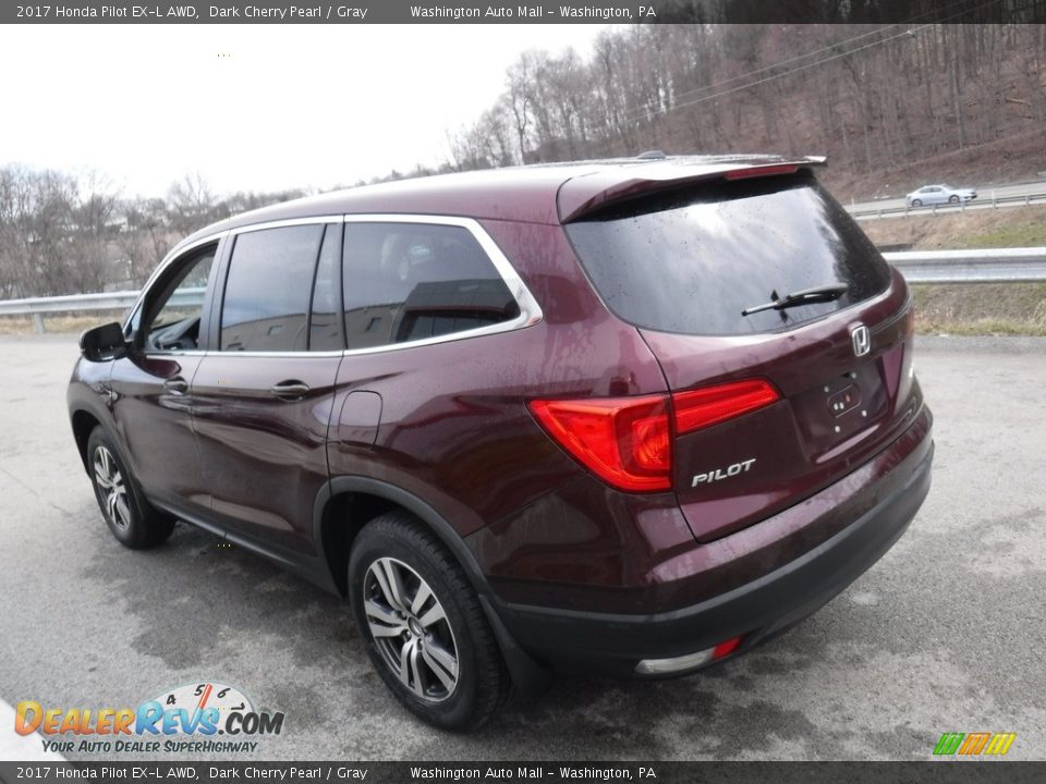 2017 Honda Pilot EX-L AWD Dark Cherry Pearl / Gray Photo #13