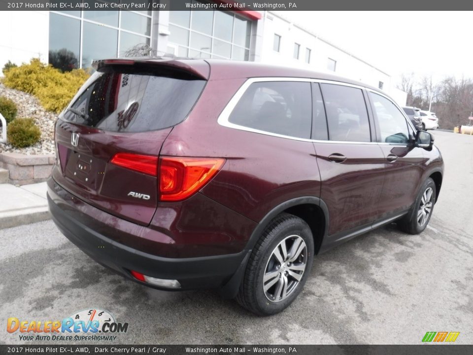 2017 Honda Pilot EX-L AWD Dark Cherry Pearl / Gray Photo #15