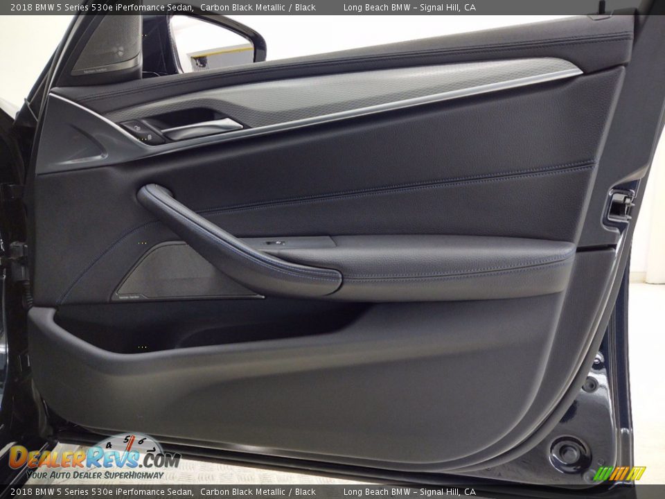 2018 BMW 5 Series 530e iPerfomance Sedan Carbon Black Metallic / Black Photo #32