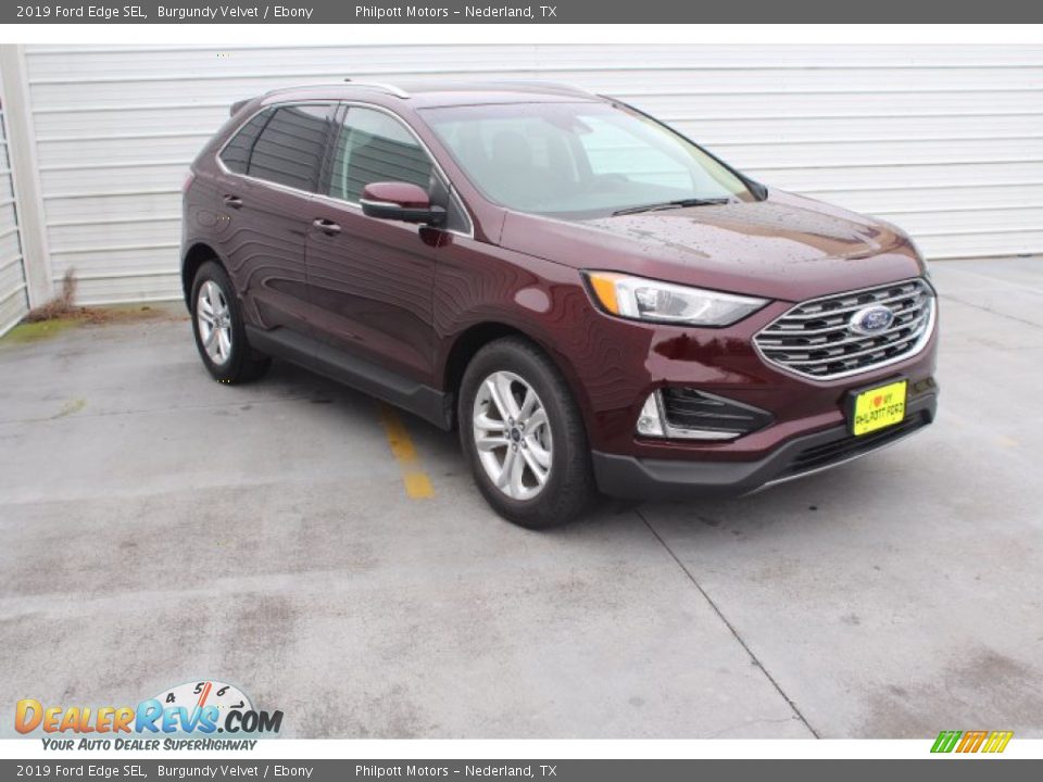 2019 Ford Edge SEL Burgundy Velvet / Ebony Photo #2