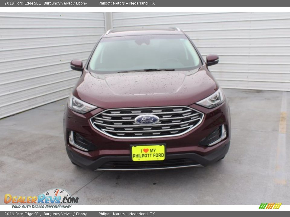 2019 Ford Edge SEL Burgundy Velvet / Ebony Photo #3