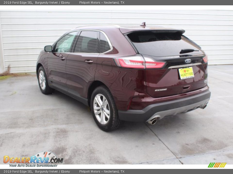 2019 Ford Edge SEL Burgundy Velvet / Ebony Photo #6