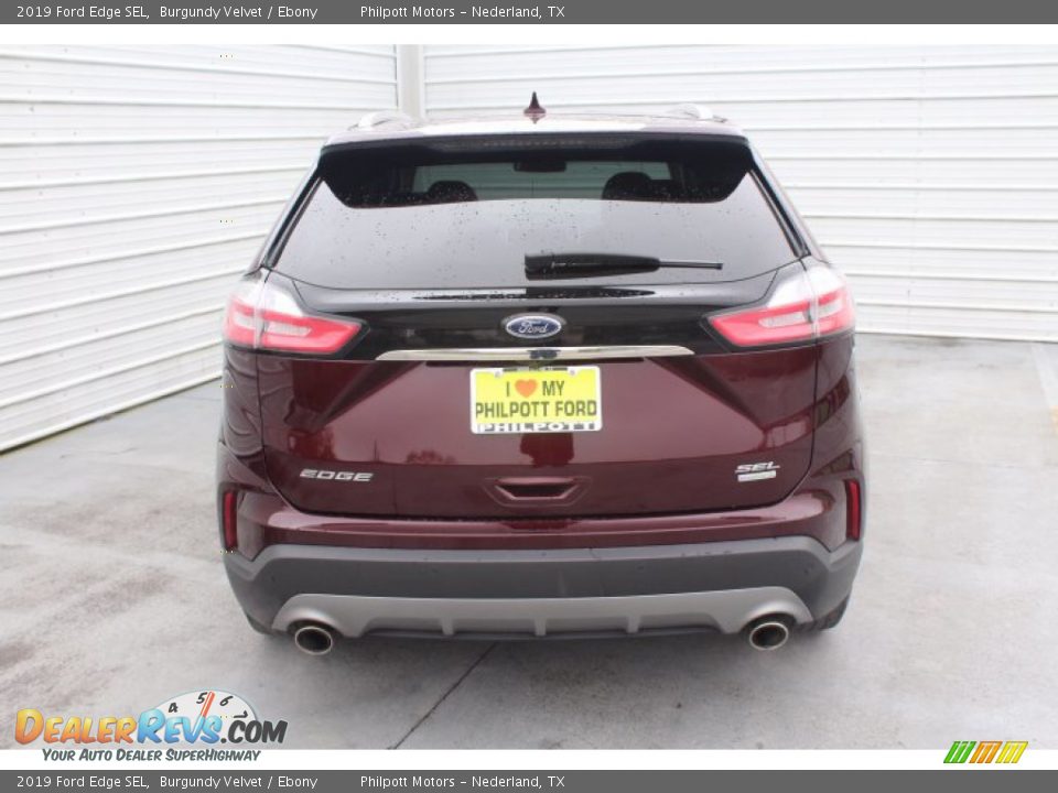 2019 Ford Edge SEL Burgundy Velvet / Ebony Photo #7