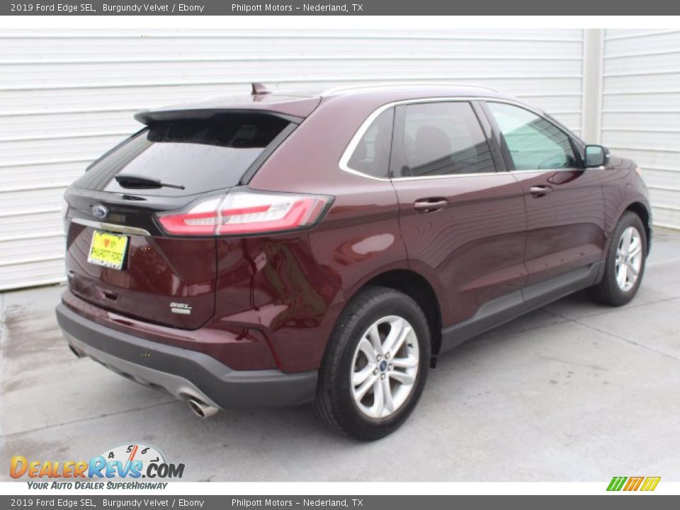 2019 Ford Edge SEL Burgundy Velvet / Ebony Photo #8