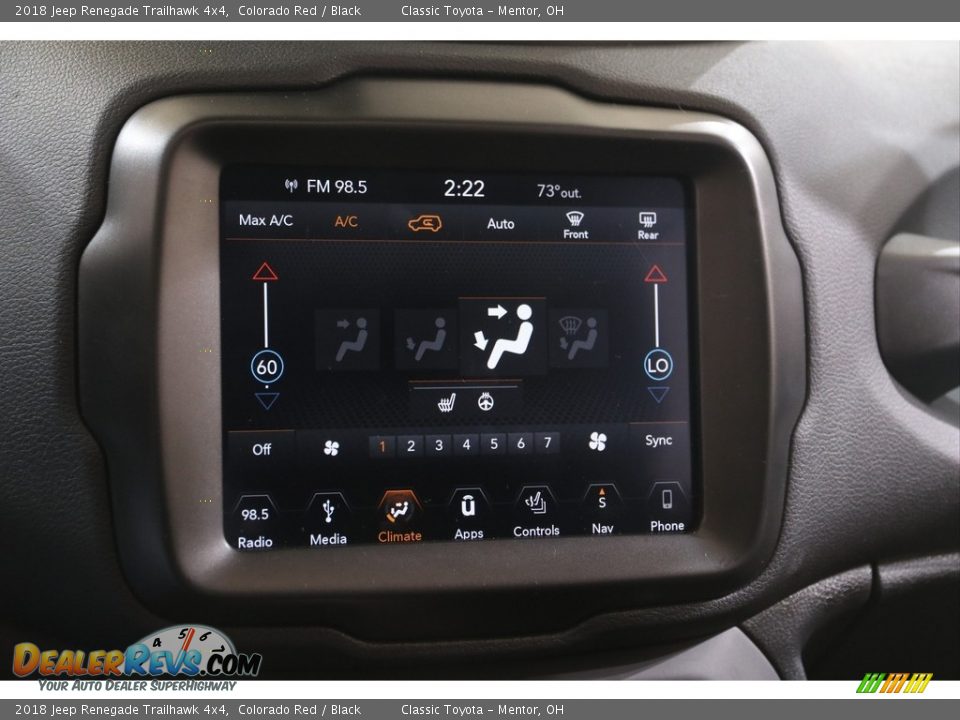 2018 Jeep Renegade Trailhawk 4x4 Colorado Red / Black Photo #10