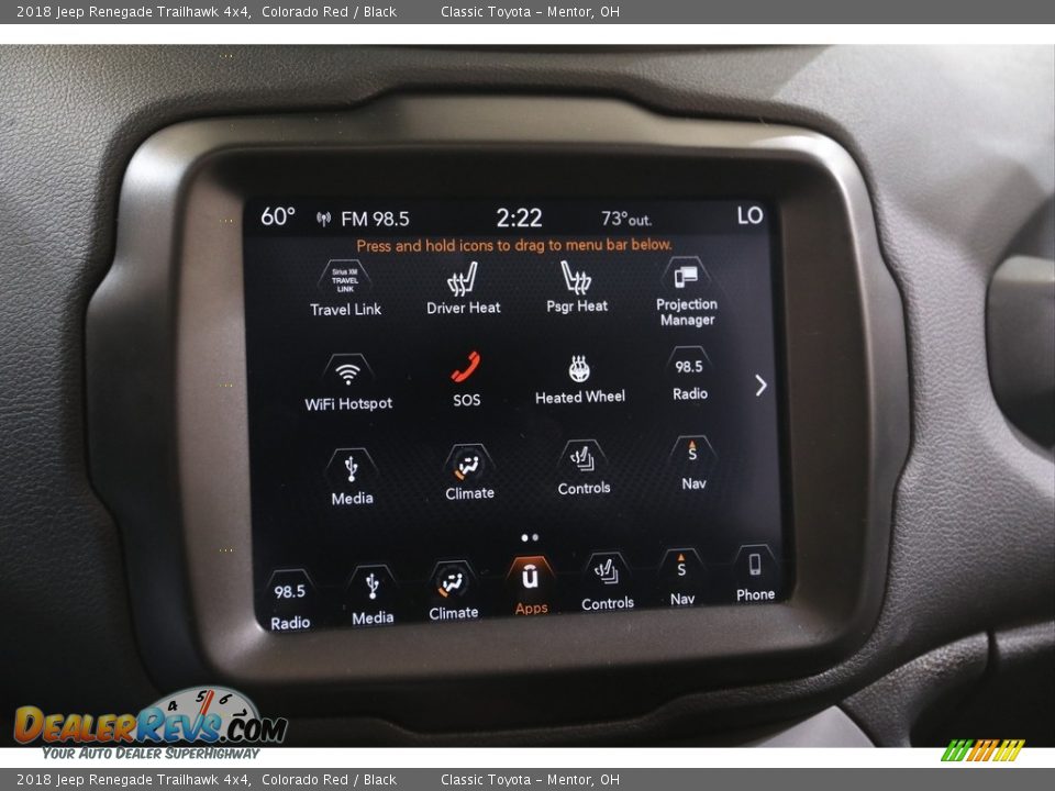 2018 Jeep Renegade Trailhawk 4x4 Colorado Red / Black Photo #11