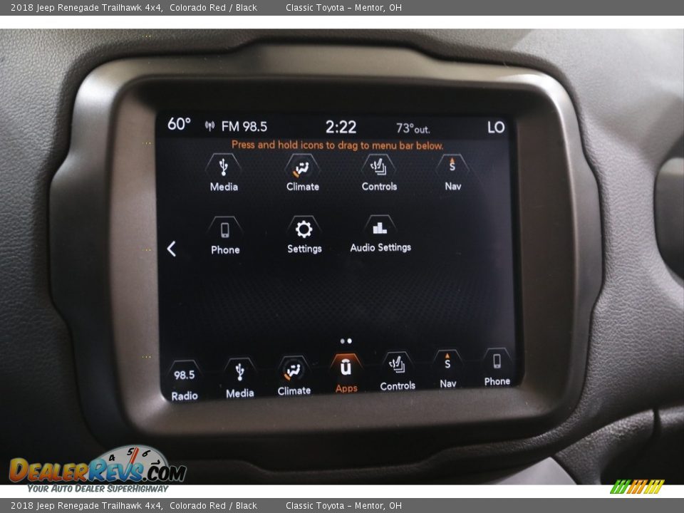 2018 Jeep Renegade Trailhawk 4x4 Colorado Red / Black Photo #12