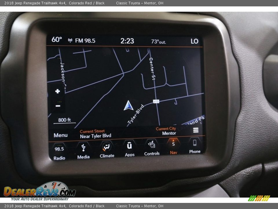 2018 Jeep Renegade Trailhawk 4x4 Colorado Red / Black Photo #14