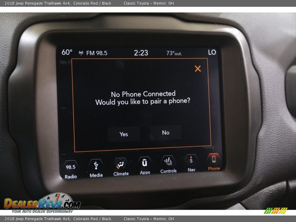 2018 Jeep Renegade Trailhawk 4x4 Colorado Red / Black Photo #15