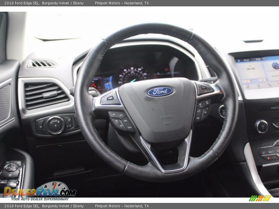 2019 Ford Edge SEL Burgundy Velvet / Ebony Photo #22