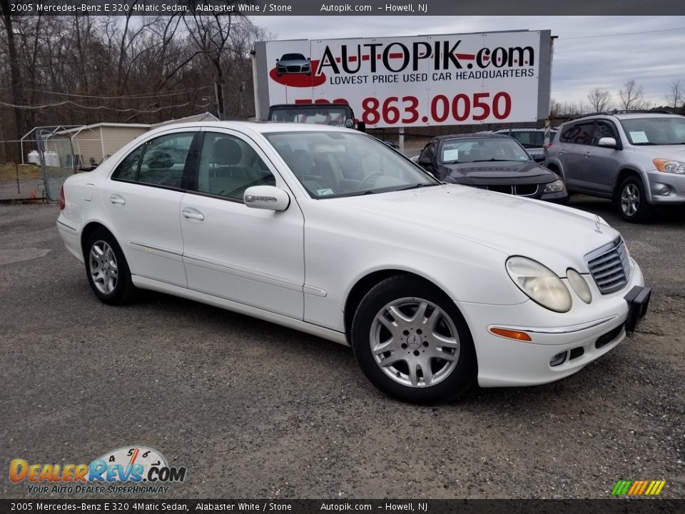 2005 Mercedes-Benz E 320 4Matic Sedan Alabaster White / Stone Photo #1