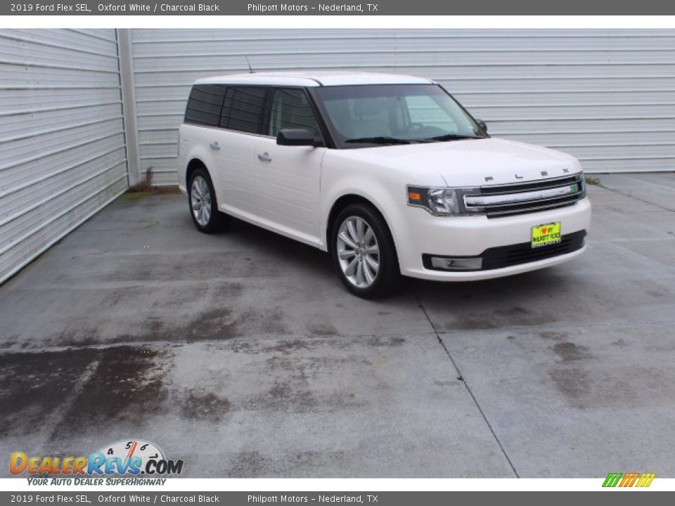 2019 Ford Flex SEL Oxford White / Charcoal Black Photo #2