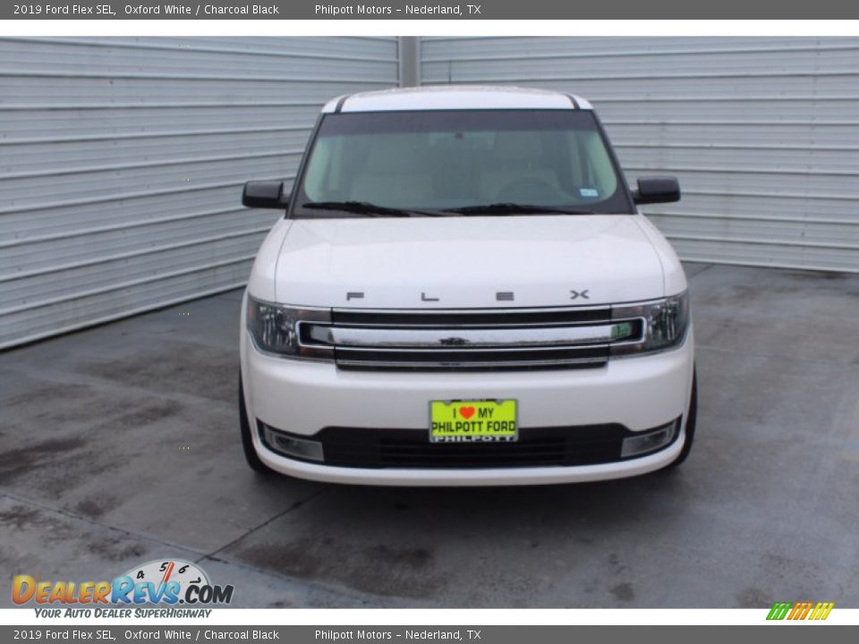 2019 Ford Flex SEL Oxford White / Charcoal Black Photo #3