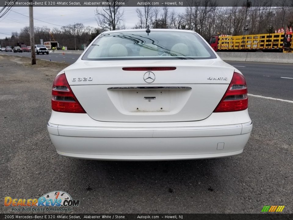 2005 Mercedes-Benz E 320 4Matic Sedan Alabaster White / Stone Photo #4