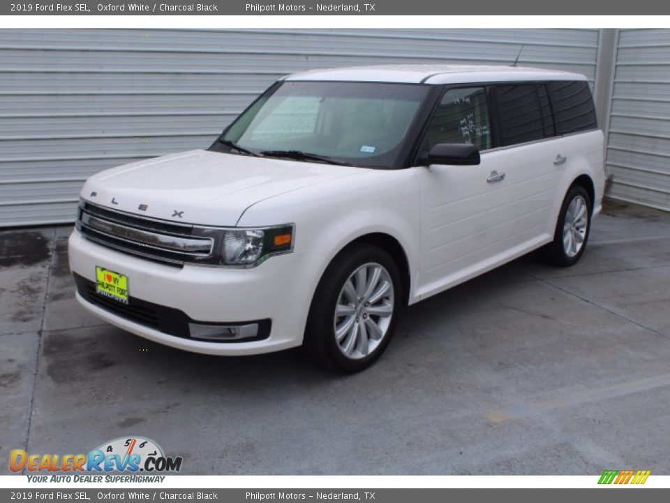 2019 Ford Flex SEL Oxford White / Charcoal Black Photo #4