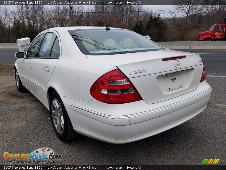 2005 Mercedes-Benz E 320 4Matic Sedan Alabaster White / Stone Photo #5