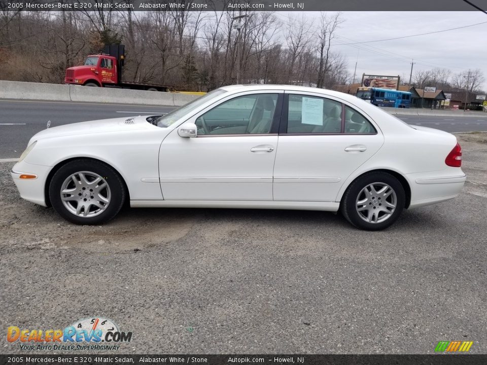 2005 Mercedes-Benz E 320 4Matic Sedan Alabaster White / Stone Photo #6