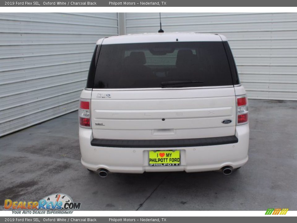 2019 Ford Flex SEL Oxford White / Charcoal Black Photo #7